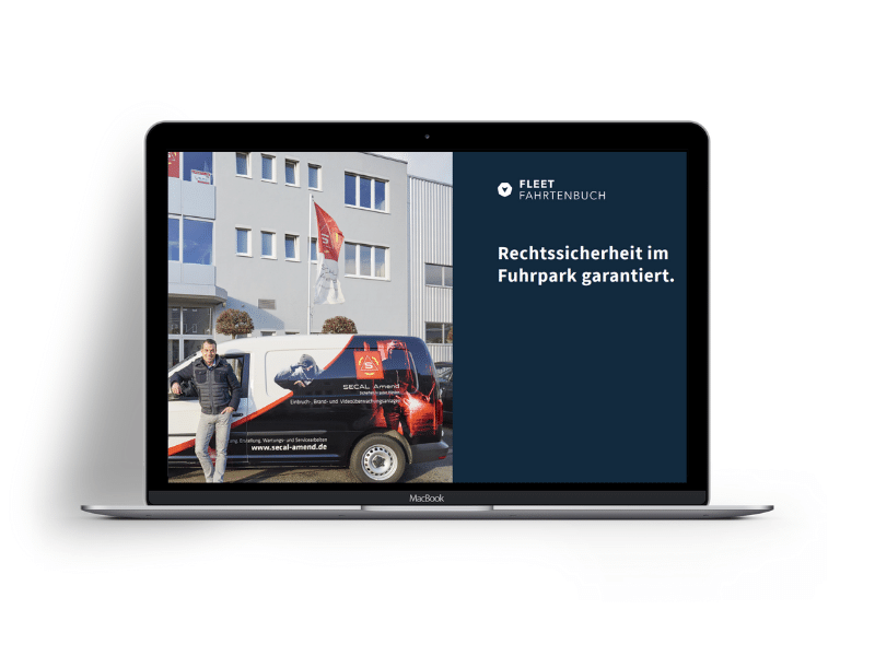 Bildschirmaufnahme Fleet Fahrtenbuch Broschüre